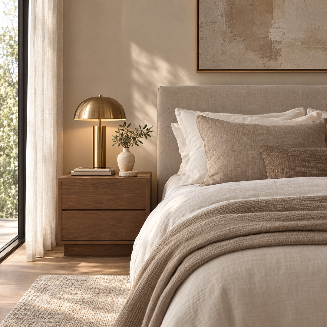 Hartwell & Vane styled bedroom corner
